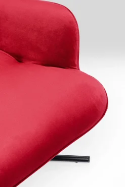 Drehsessel Oscar Velvet Rot