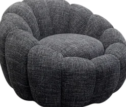 Drehsessel Peppo Bloom Melange Schwarz