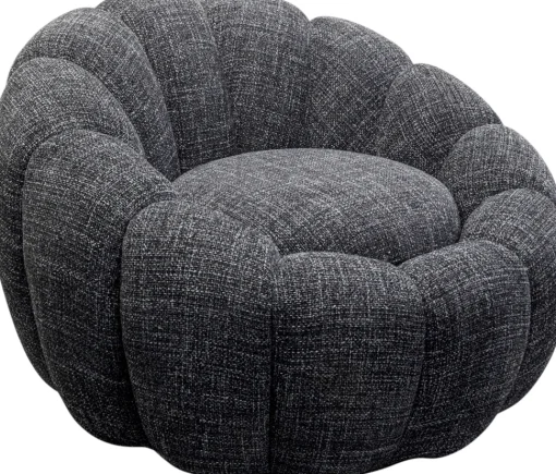 Drehsessel Peppo Bloom Melange Schwarz