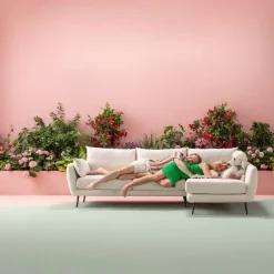 Ecksofa Amalfi Links Creme 275cm