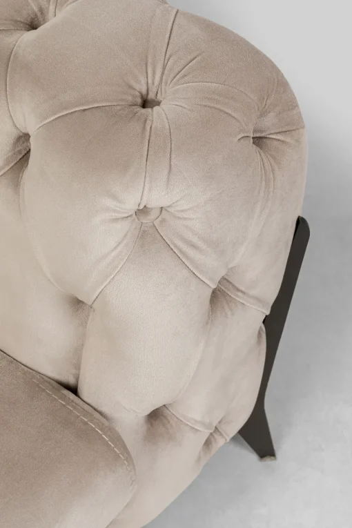 Ecksofa Bellissima Velvet Taupe Links