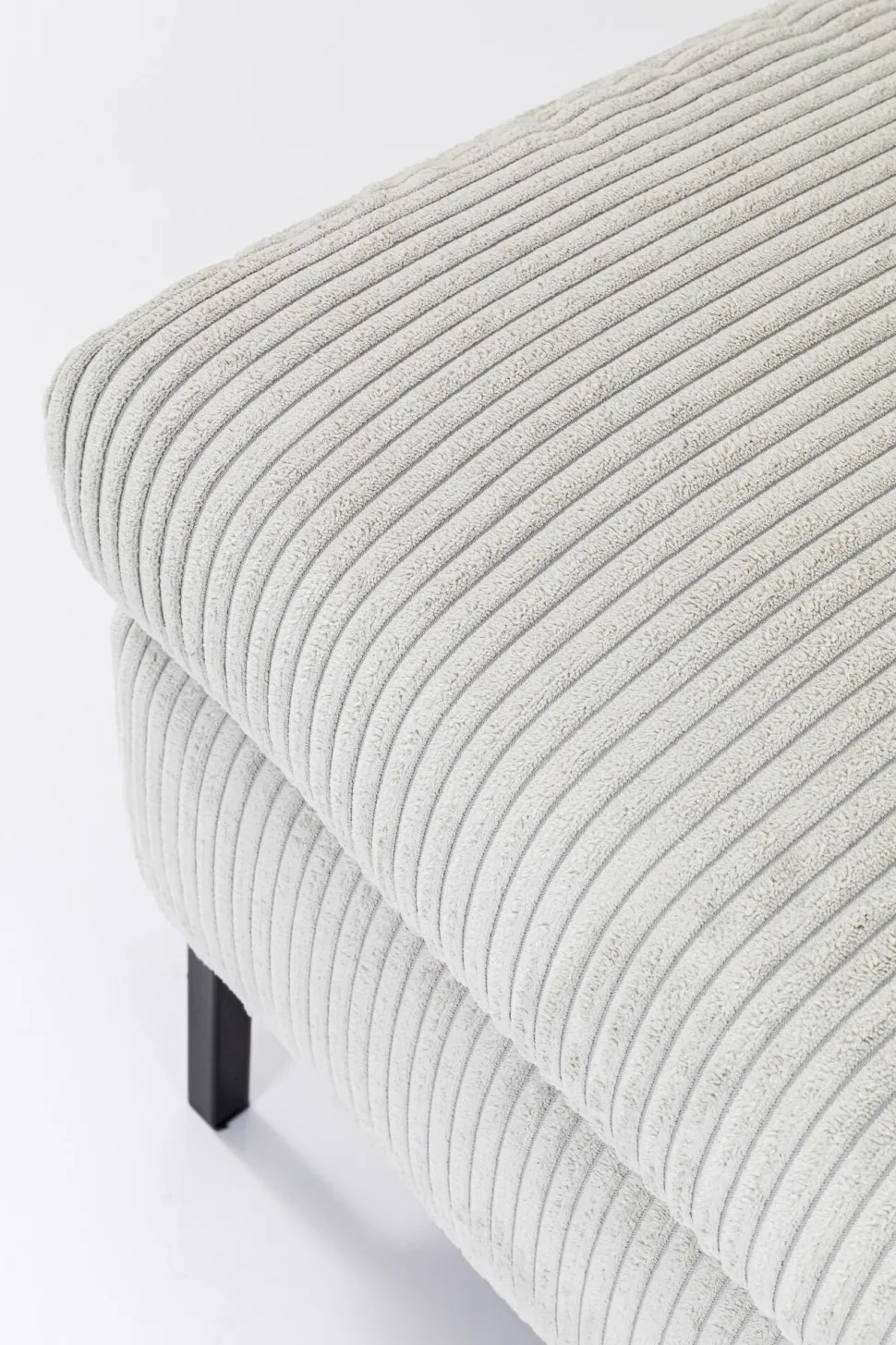 Ecksofa Gianni Cord Grau Links