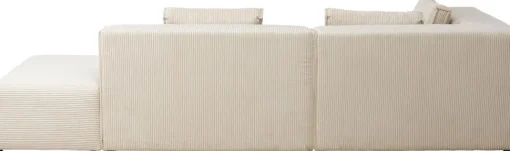Ecksofa Infinity Ottomane Cord Creme Links