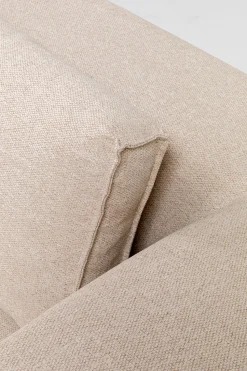 Ecksofa Infinity Ottomane Creme Rechts