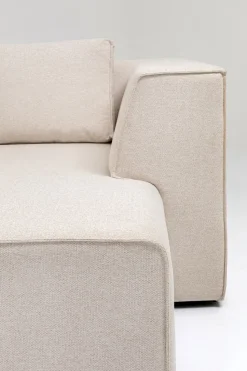 Ecksofa Infinity Ottomane Creme Rechts