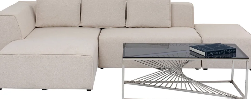 Ecksofa Infinity Ottomane Creme Links