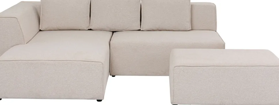 Ecksofa Infinity Ottomane Creme Links