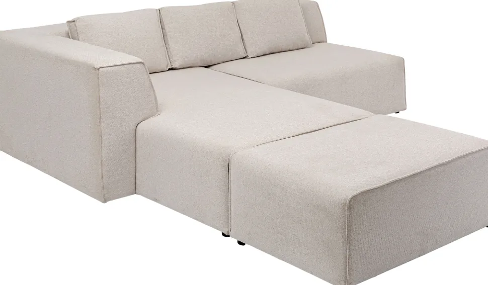 Ecksofa Infinity Ottomane Creme Links