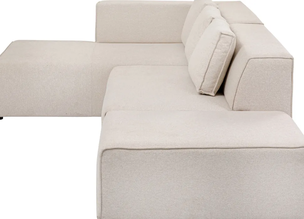 Ecksofa Infinity Ottomane Creme Links