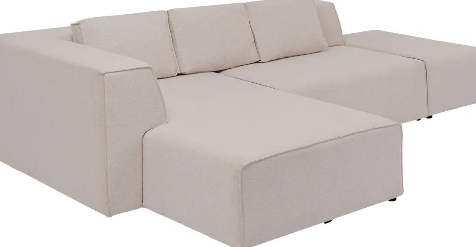 Ecksofa Infinity Ottomane Creme Links