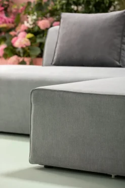 Ecksofa Infinity Ottomane Grau Rechts