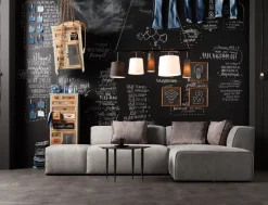 Ecksofa Infinity Ottomane Grau Rechts