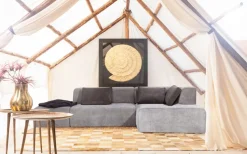 Ecksofa Infinity Ottomane Grau Rechts