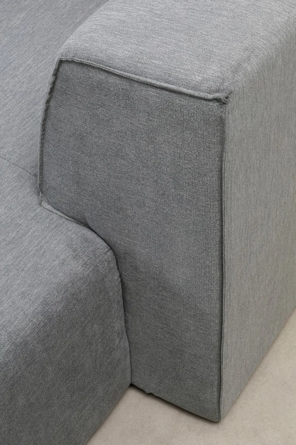 Ecksofa Infinity Ottomane Grau Rechts