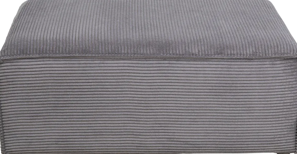 Ecksofa Infinity Ottomane Cord Grau Links