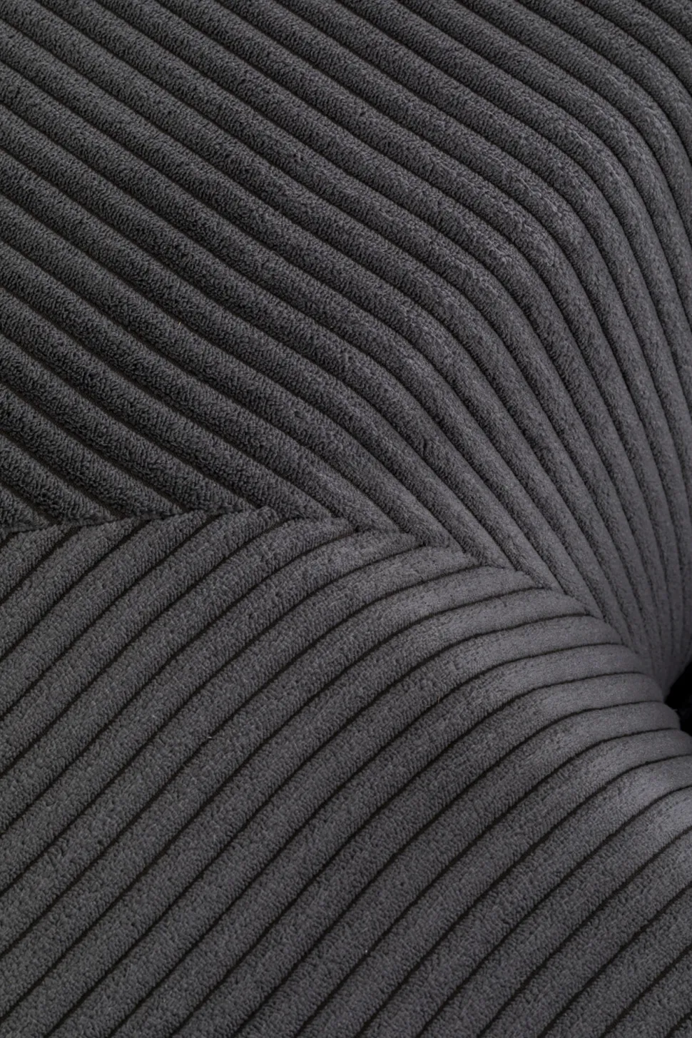 Ecksofa Infinity Ottomane Cord Grau Links