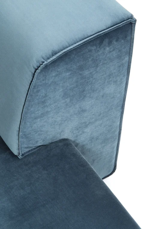 Ecksofa Infinity Velvet Ocean Rechts
