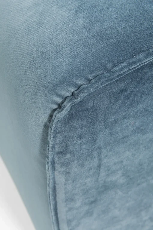 Ecksofa Infinity Velvet Ocean Rechts