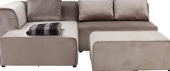 Ecksofa Infinity Velvet Taupe Links