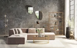 Ecksofa Infinity Velvet Taupe Links