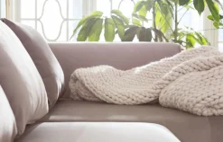 Ecksofa Infinity Velvet Taupe Rechts