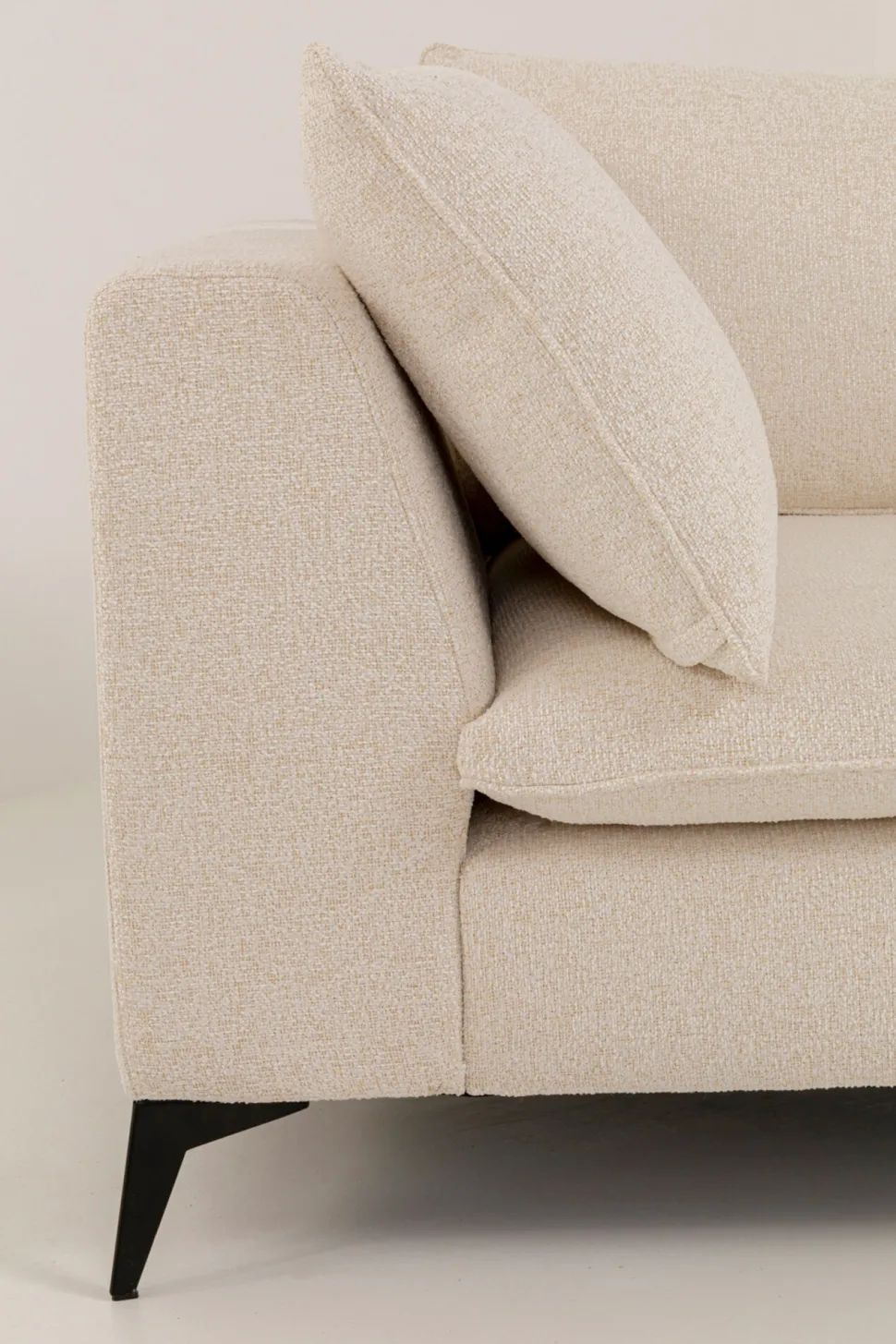 Ecksofa Jimmy Creme Rechts