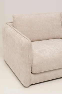 Ecksofa Karma Creme Rechts