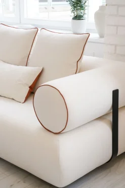 Ecksofa Splendido Creme Links 327cm