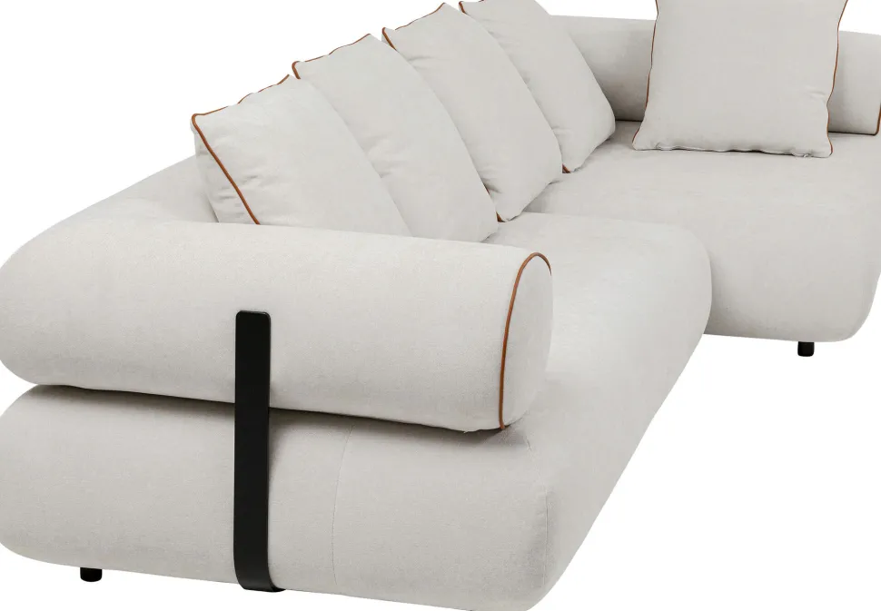 Ecksofa Splendido Creme Rechts 327cm