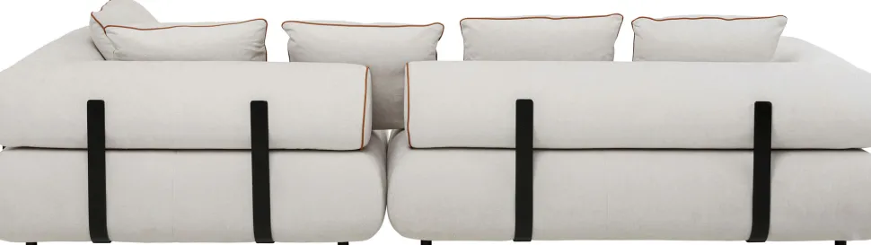 Ecksofa Splendido Creme Rechts 327cm