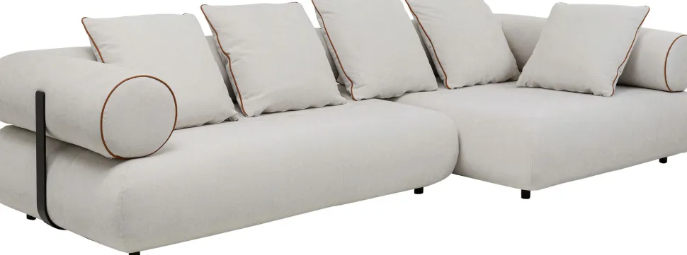 Ecksofa Splendido Creme Rechts 327cm