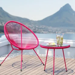 Gartenset Acapulco 2tlg Mono Pink
