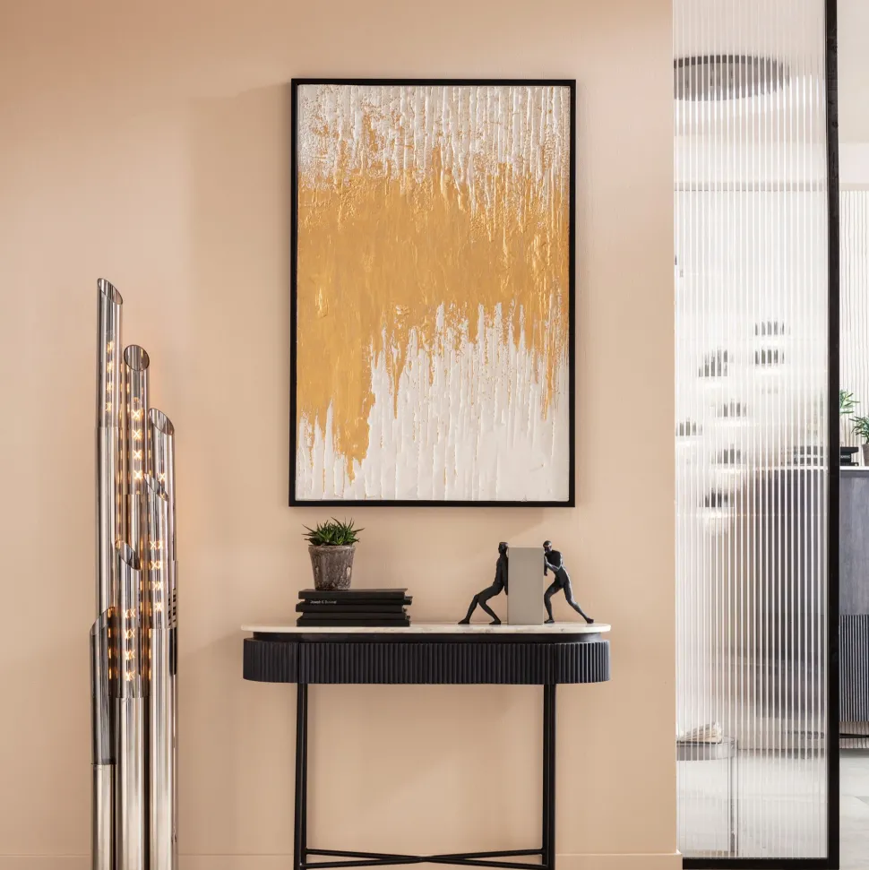 Gerahmtes Bild Abstract Weiß 80x120cm