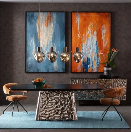 Gerahmtes Bild Artistas Blau 120x180cm