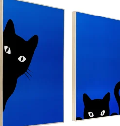 Gerahmtes Bild Ciao Gatto (2/Set)