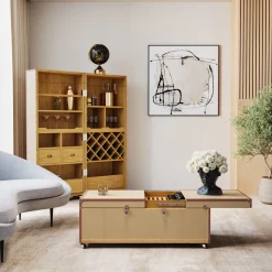 Gerahmtes Bild Dust Grau 100x100cm