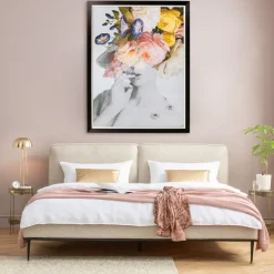 Gerahmtes Bild Flower Lady Pastell 117x154cm