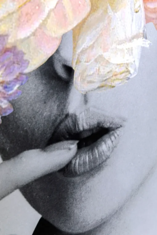 Gerahmtes Bild Flower Lady Pastell 117x154cm