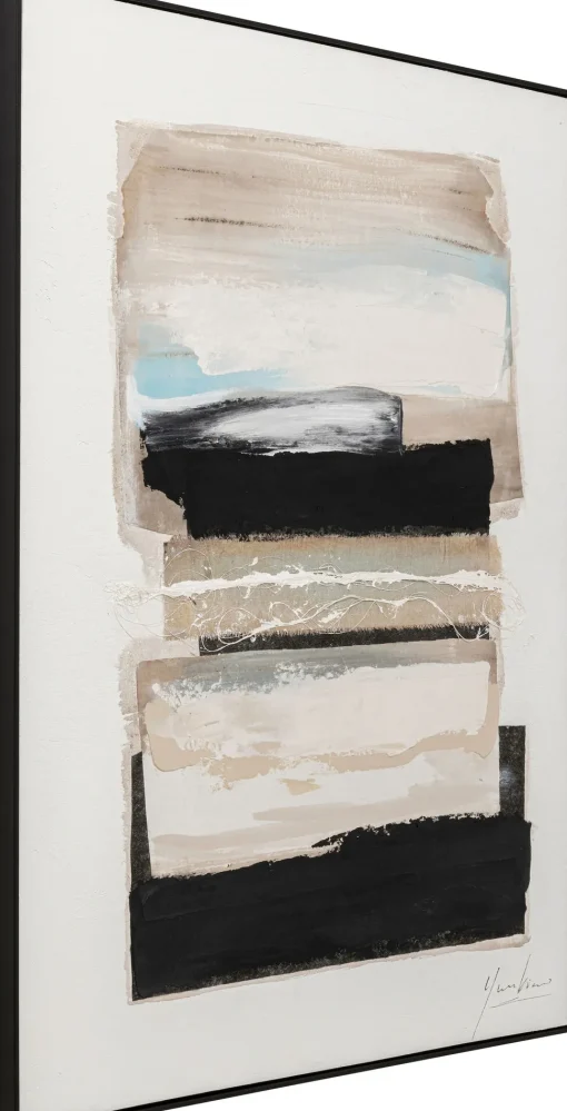 Gerahmtes Bild Lontano Beige 90x120cm