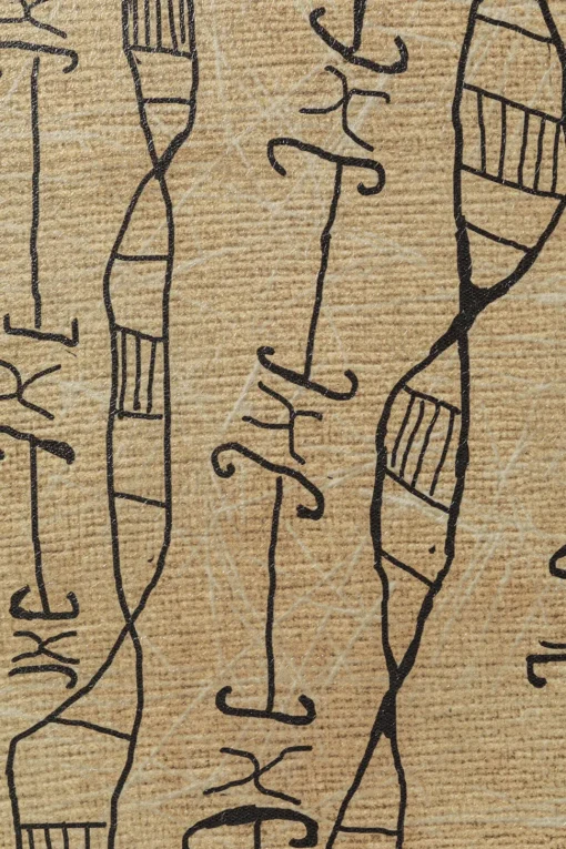 Gerahmtes Bild Native Spirals 50x150cm