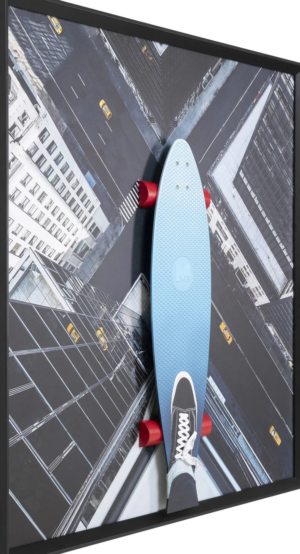 Gerahmtes Bild Skyline Skater 149x149cm