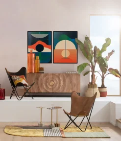 Gerahmtes Bild Sunset 75x100cm