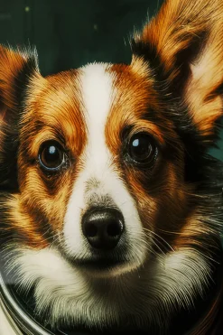 Glasbild Astronauts Dogs 80x60cm