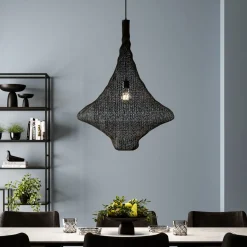Hängeleuchte Cocoon Schwarz Ø89cm