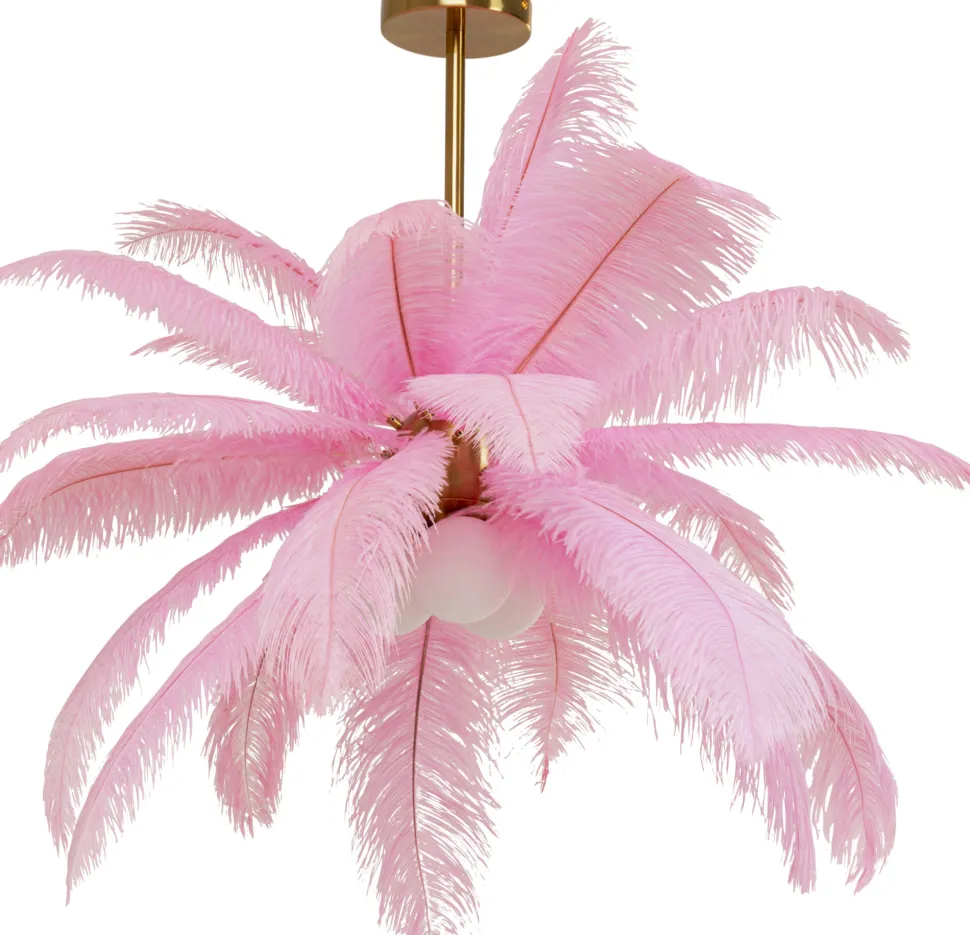 Hängeleuchte Feather Palm Pink Ø87cm