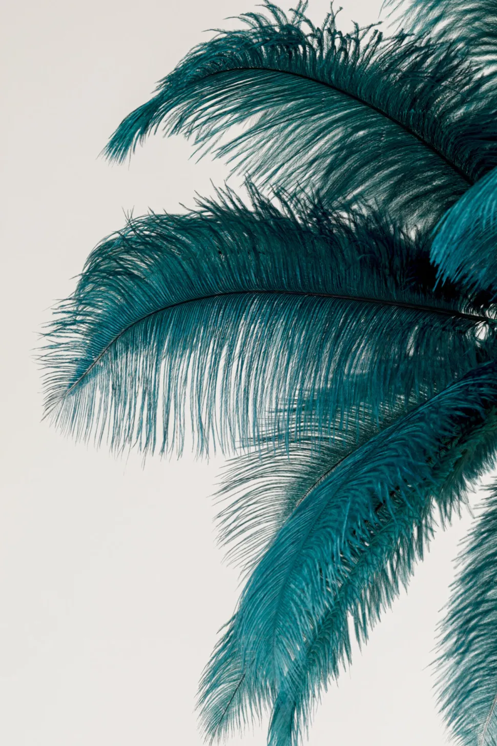 Hängeleuchte Feather Palm Grün Ø87cm