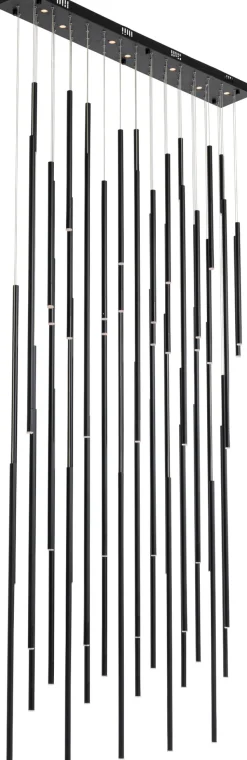 Hängeleuchte Living Vegas Deluxe Schwarz Matt LED