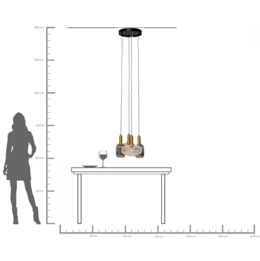 Hängeleuchte Lobby Quattro Ø50cm