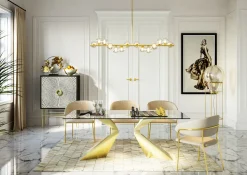 Hängeleuchte Scala Balls Brass 155cm