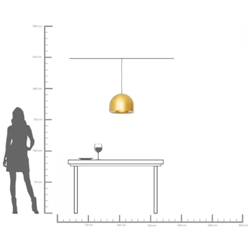 Hängeleuchte Zen Gold Ø40cm